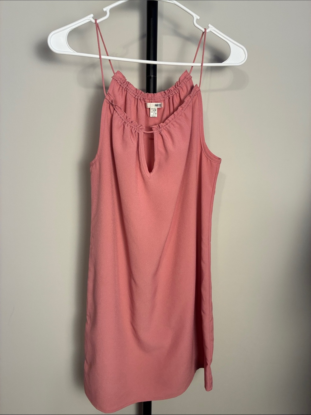 Amuse Society Sleeveless Rose Pink Mini Dress Small